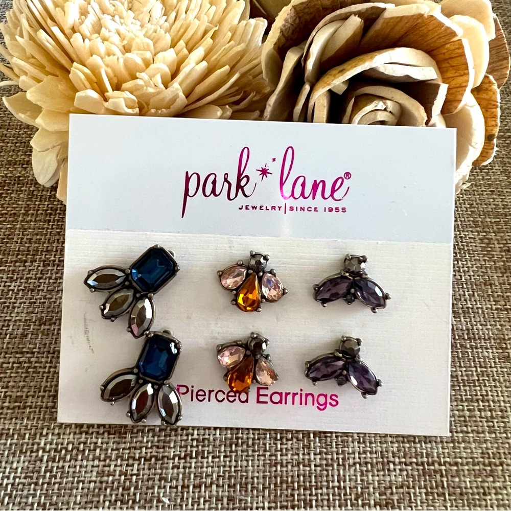Park Lane Bumble Earring Set, Three Pairs Stud Earrings, NEW